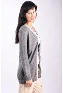 Cardigan Dama Only Onllesly Open Dark Grey Melange